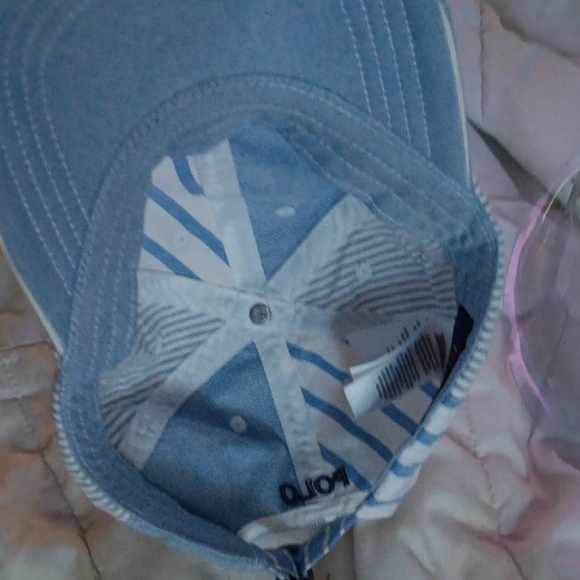 Polo by Ralph Lauren Blue and White Striped Hat - Picture 9 of 10